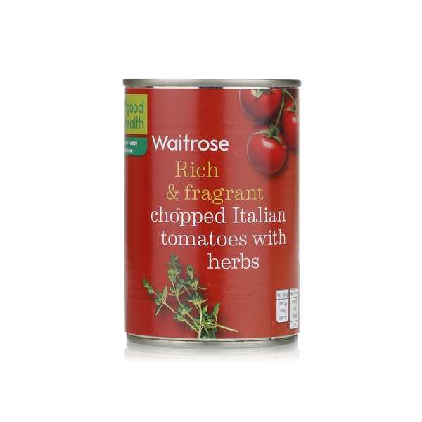 اشتري Waitrose chopped Italian tomatoes with herbs 400g في الامارات