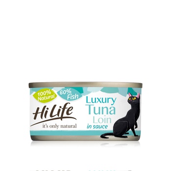 Hilife It's Only Natural Luxury Tuna Loin in Sauce Cat Food 70g