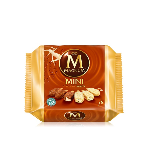 Magnum white almond mini ice cream x6 345ml