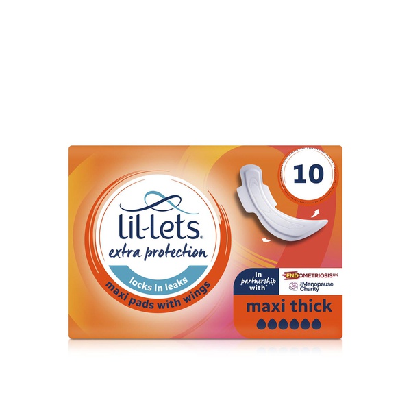 Lil-Lets Extra Protection Maxi Thick Pads x 10