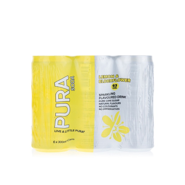 Pura Soda Lemon and Elderflower 300ml