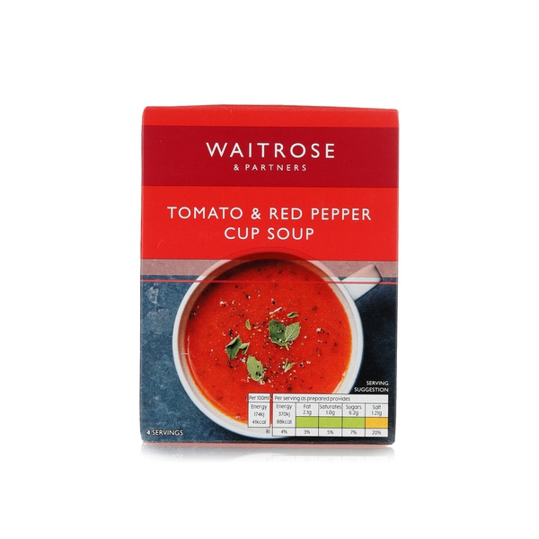 Waitrose Tomato and Red Pepper Cup Soup 88g