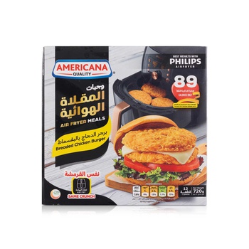 Americana Frozen Air Fryer Chicken Burgers 720G