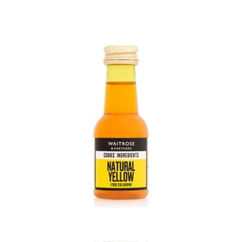 Waitrose Natural Yellow Food Colouring 38ml