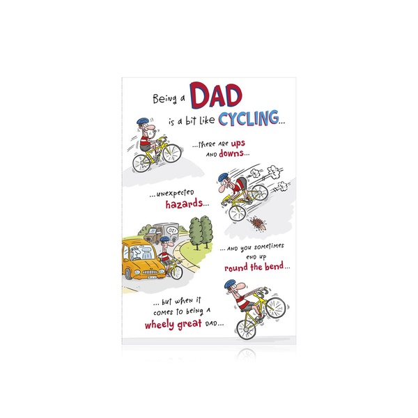 Being a Dad Is a Bit Like Cycling Father's Day Card