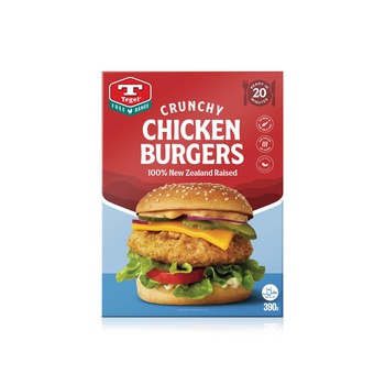 Tegel  Frozen  Free Range Crunchy Chicken Burgers 390G
