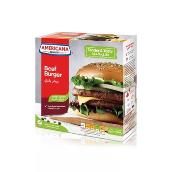Americana Frozen Beef Burgers with Arabic Spices x 24 1.344kg