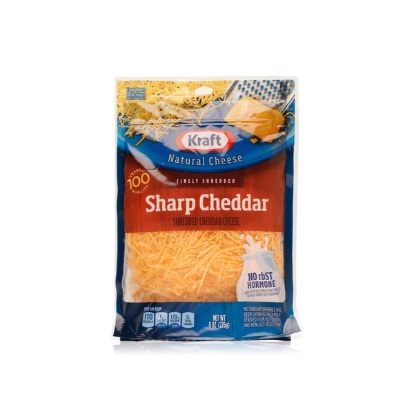 Kraft Finely Shredded Sharp Cheddar 226g