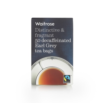 Waitrose Decaffeinated Earl Grey Tea Bags 125g