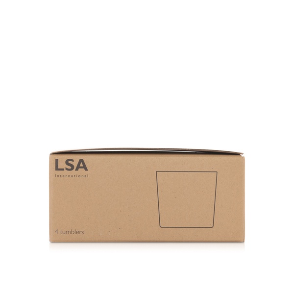 Lsa Gio Tumbler Glass Low Clear 310ml 4 Pack