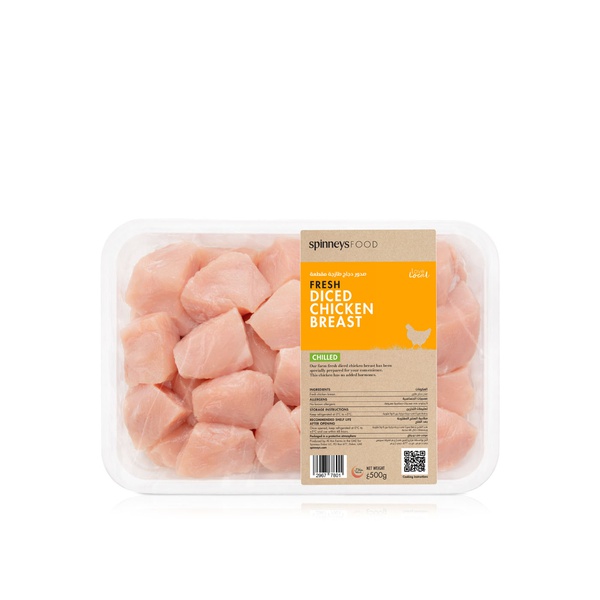 Spinneysfood Fresh Diced Chicken Breast 500g