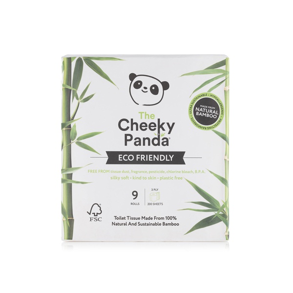 اشتري The Cheeky Panda bamboo toilet paper 200s x 9 rolls في الامارات