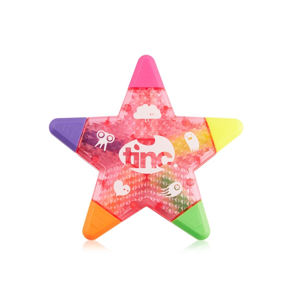 Tinc Star Multi-Colour Highlighter Pen 5 Colours - Pink