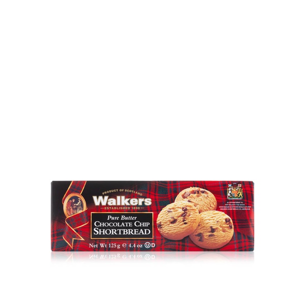 Walkers Pure Butter Chocolate Chip Shortbread 125g