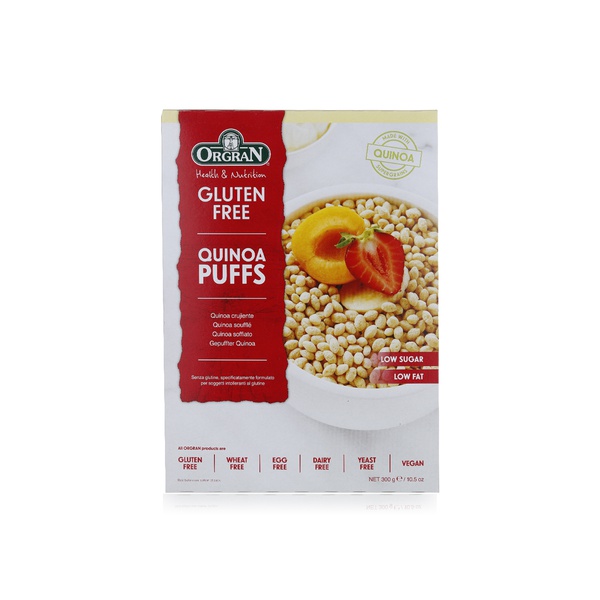 اشتري Orgran gluten free quinoa puffs 300g في الامارات