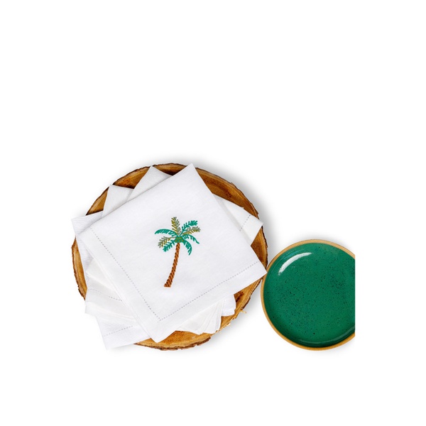 Curate Home Coloured Palm Linen Napkins x 4