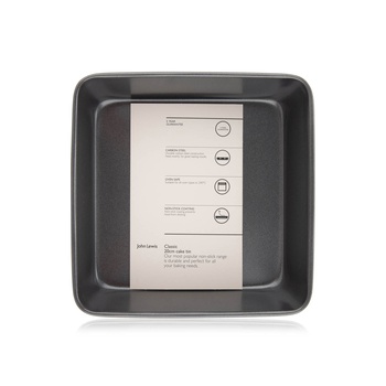 John Lewis Classic Square Cake Baking Tin 20cm
