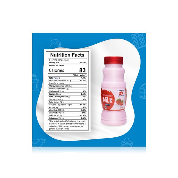 Al Ain Farms Strawberry Milk 250ml