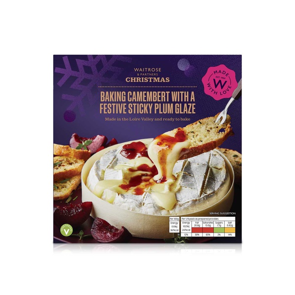 Waitrose Big Camembert Plum and Ginger 500g