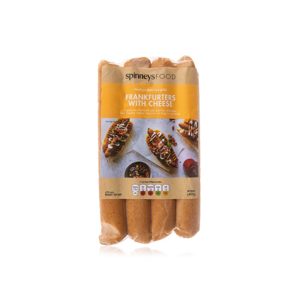 Spinneysfood Frankfurters with Cheese 400g