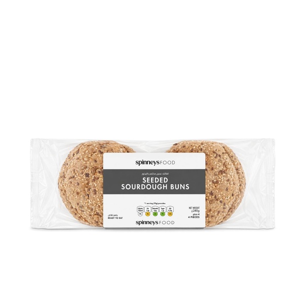Spinneysfood Seeded Sourdough Buns 280G