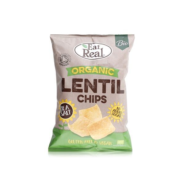 Eat Real Organic Lentil Chips Sea Salt 100g