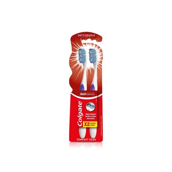 Colgate 360 Optic White Toothbrush x 2