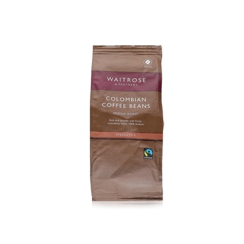 Waitrose Colombian Coffee Beans Medium Roast 227g