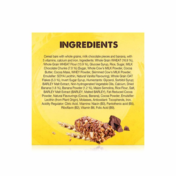 Nestle Fitness Choco Banana Bars 6 x 23.5g