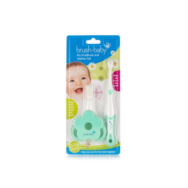 اشتري Brush-Baby Firstbrush toothbrush and teether 0-18 months في الامارات