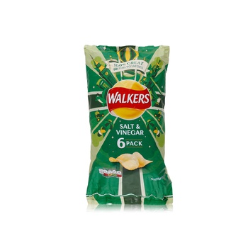 Walkers Salt & Vinegar Crisps 6 x 25g
