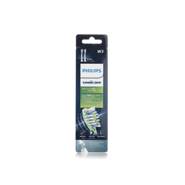 اشتري Philips Sonicare W3 premium white electric toothbrush heads x2 في الامارات