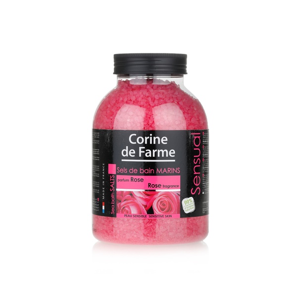 Buy Corine de Farme rose bath sea salts 1.3kg in UAE