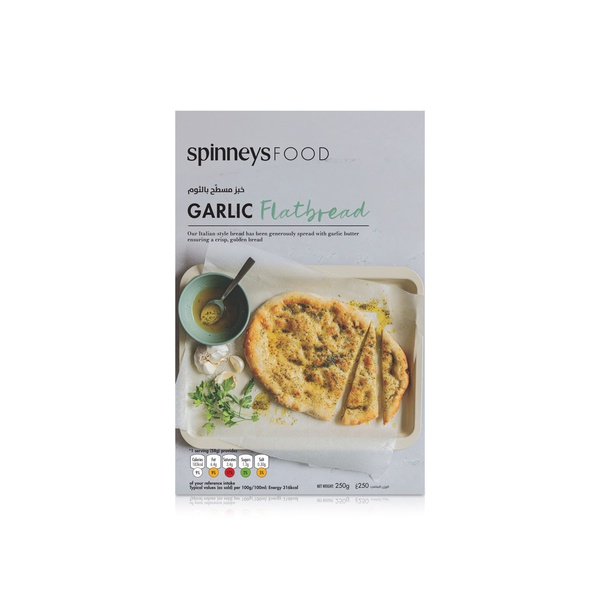 Spinneysfood Garlic Flatbread 250g