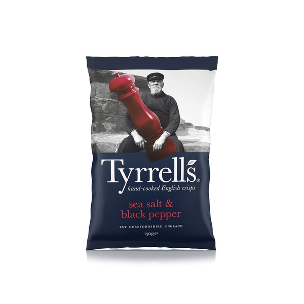 Tyrrell's Sea Salt & Black Pepper Crisps 150g