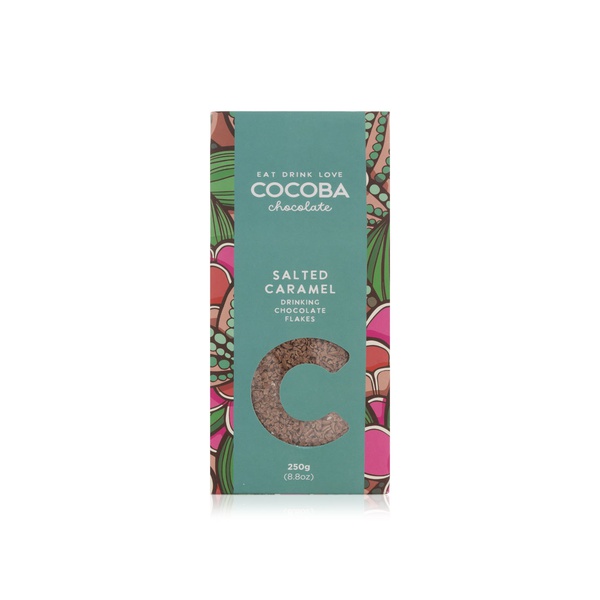 اشتري Cocoba salted caramel drinking chocolate flakes 250g في الامارات
