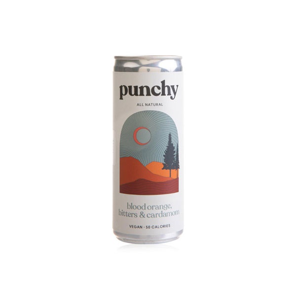 Buy Punchy blood orange bitters and cardamom soft drink 250ml in UAE