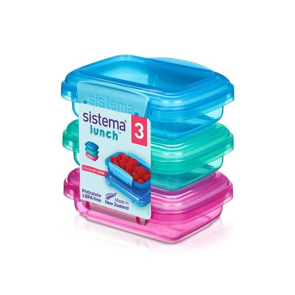 Sistema Rectangle Lunchbox 200ml 3s