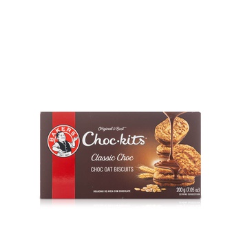 Bakers Choc-Kits Classic Chocolate Oat Biscuits 200g