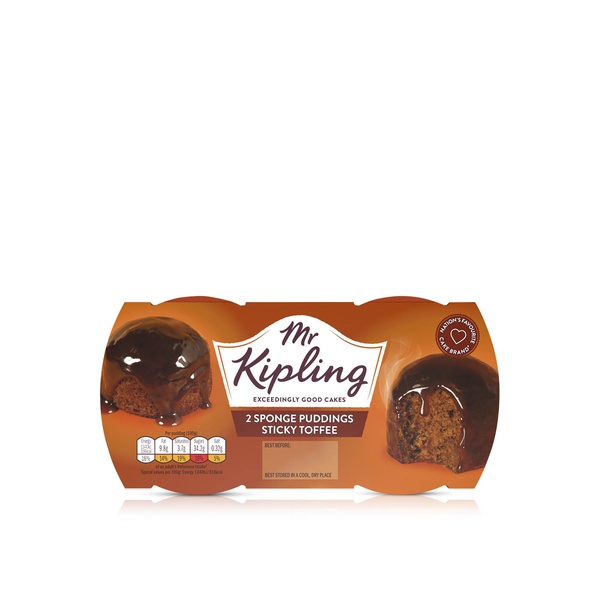 Mr Kipling Sticky Toffee Sponge Puddings 2 x 95g