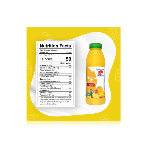 Al Ain Farms Pineapple Juice 500ml