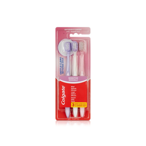 Colgate Gentle Clean Sensitive Soft Toothbrushes x 3