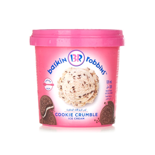 Buy Baskin Robbins cookie crumble ice cream 120ml in UAE