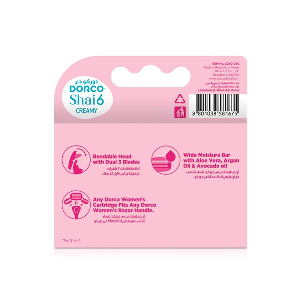 Dorco Women Shai 6 Cartridge 4 Pack