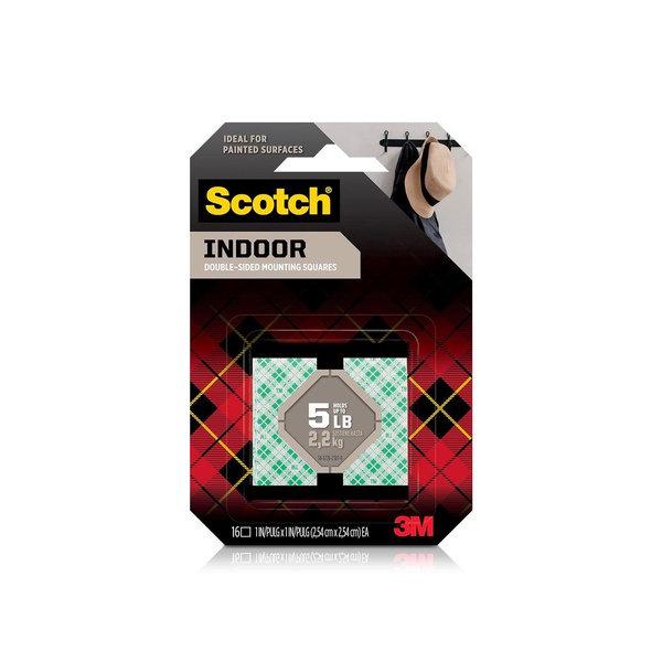 3m Scotch Double Sided Mounting Squares (1 inches x 1 inches) x 16