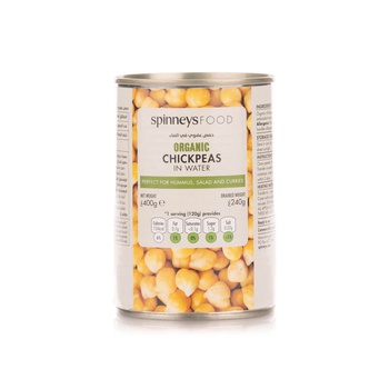 Spinneysfood Organic Chick Peas 400g