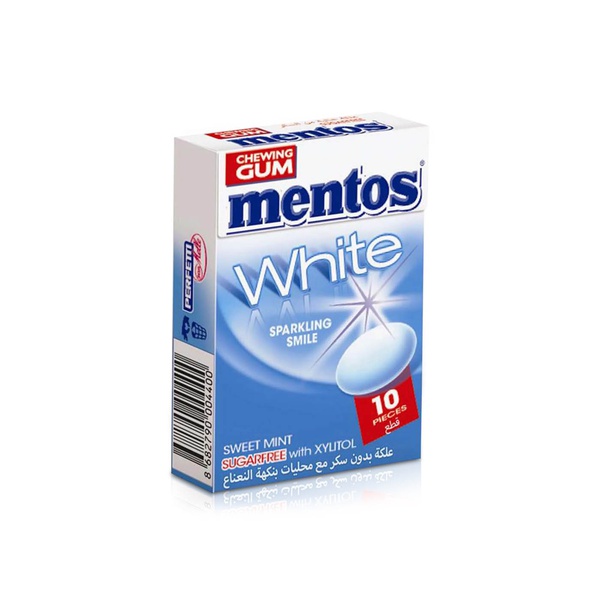 Mentos White Sweetmint Chewing Gum x 10 14.5g