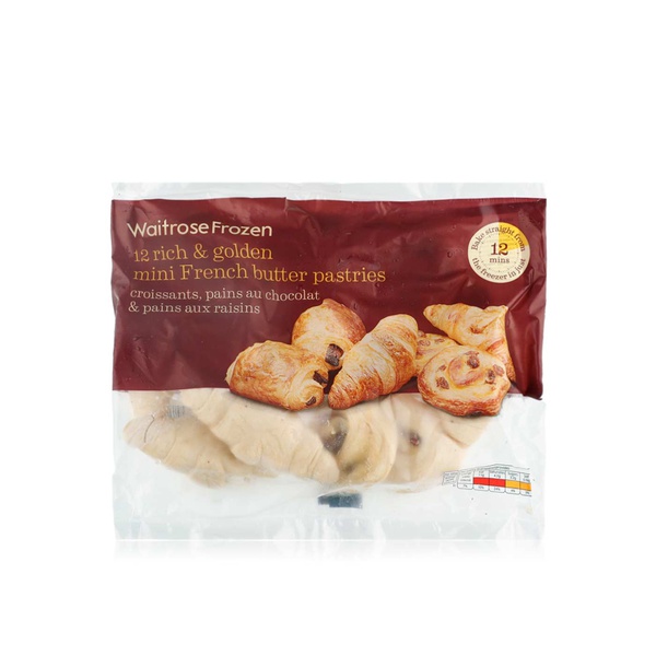 Waitrose Frozen mini French butter pastries 340g