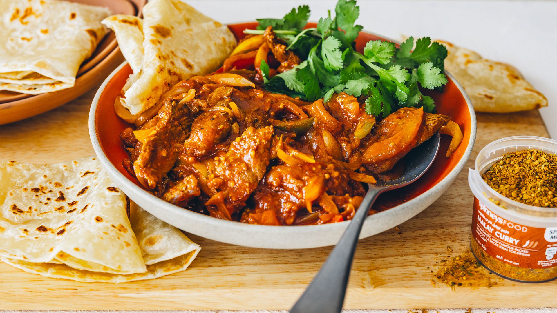 Cape Malay spice masala steak strips