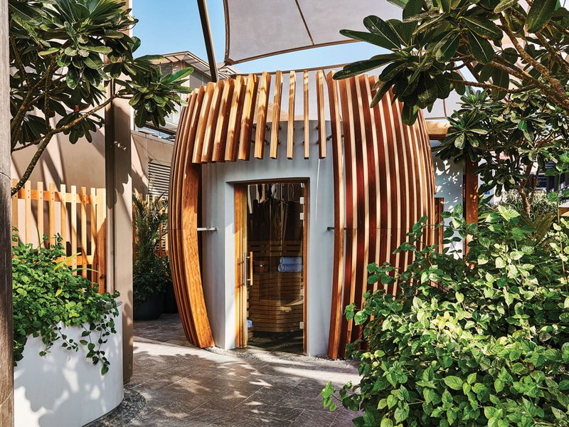 The Extra Hour Spa’s sauna is located on the roof surrounded by greenery | The Cryo Revive treatment has been created in partnership with Aromatherapy Associates | customised 90 minute treatments for couples are available at The Extra Hour Spa